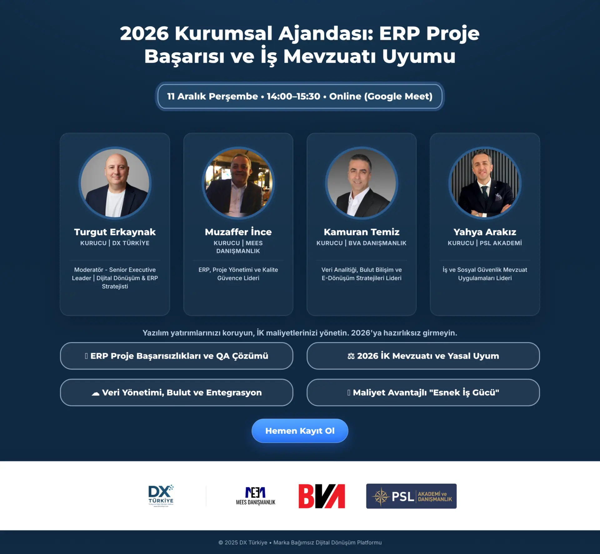 2026 Kurumsal Ajandası: ERP Başarısı